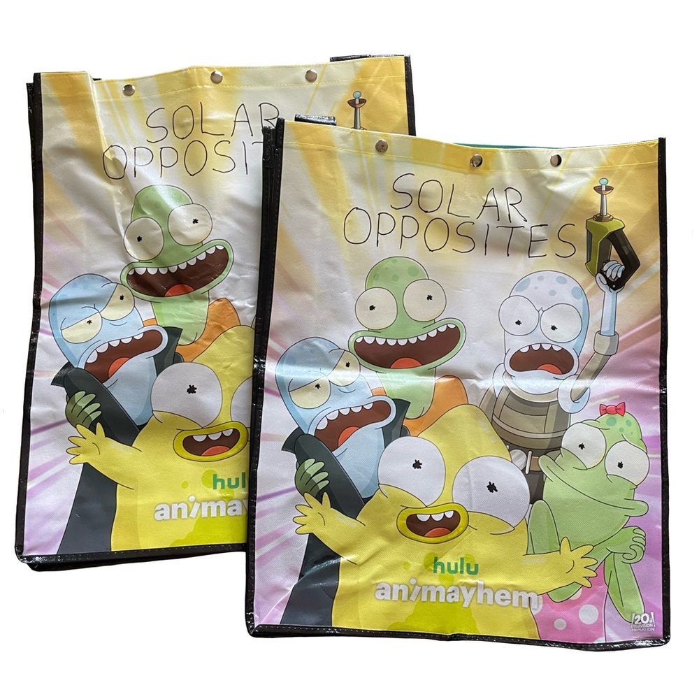 Lot of 2 SDCC Swag Bag & Pin Exclusives: Solar Opposite Hulu San Diego Comic Con